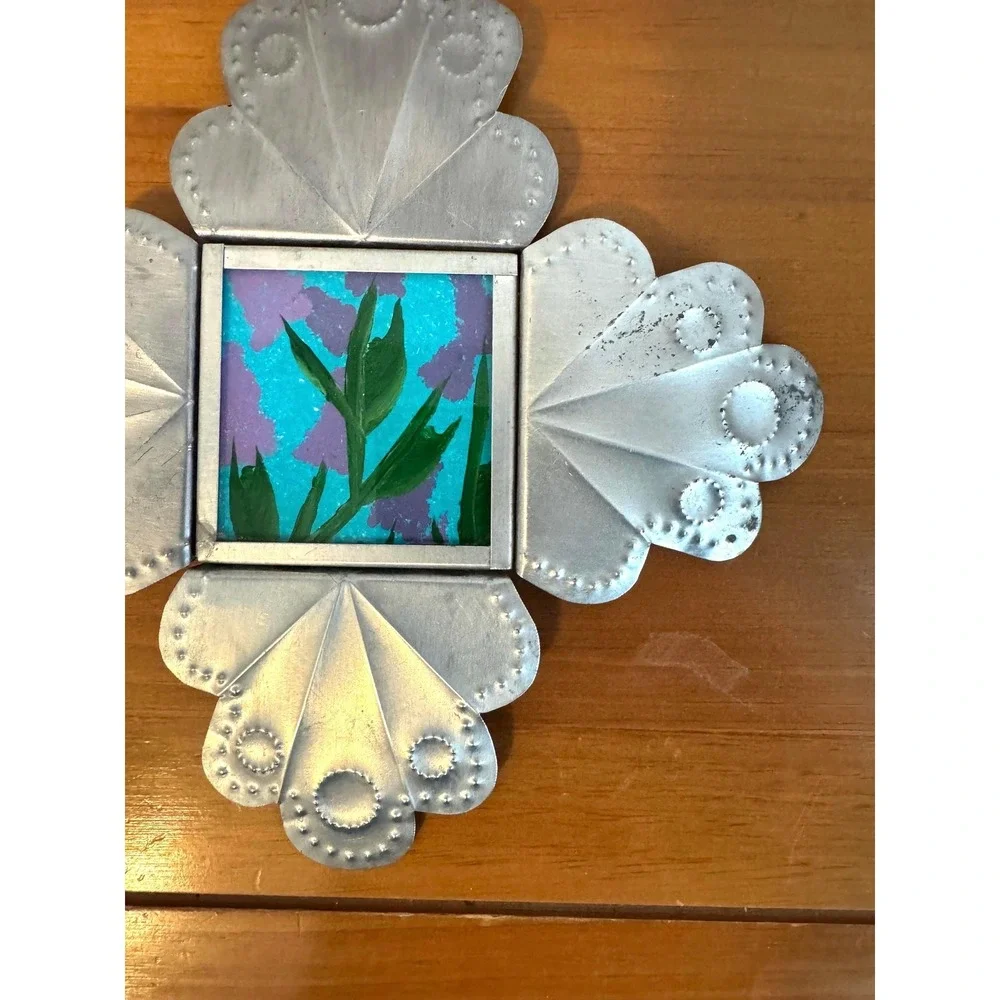 Stamped Metal Art Southwest Style Wall Decor-Signed by Artist